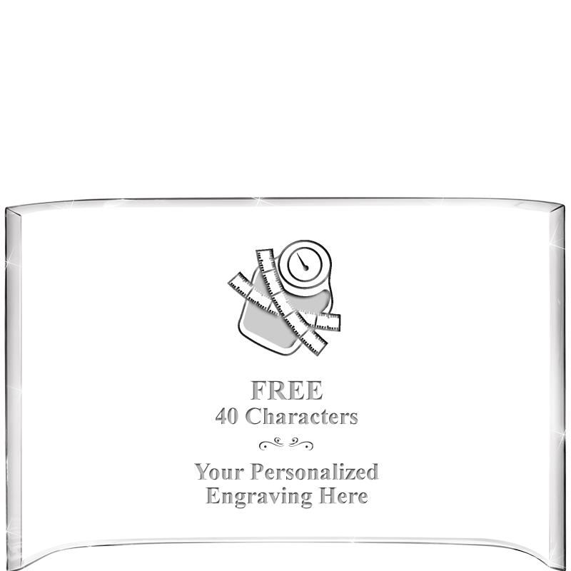 7 3/4"X 5" CURVA ACRYLIC