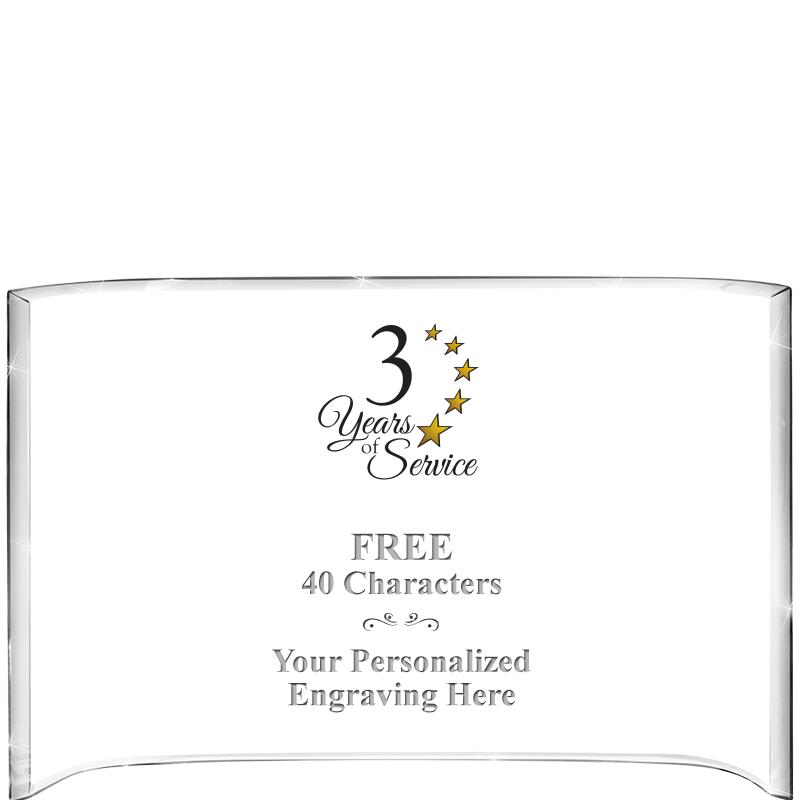 7 3/4"X 5" CURVA ACRYLIC