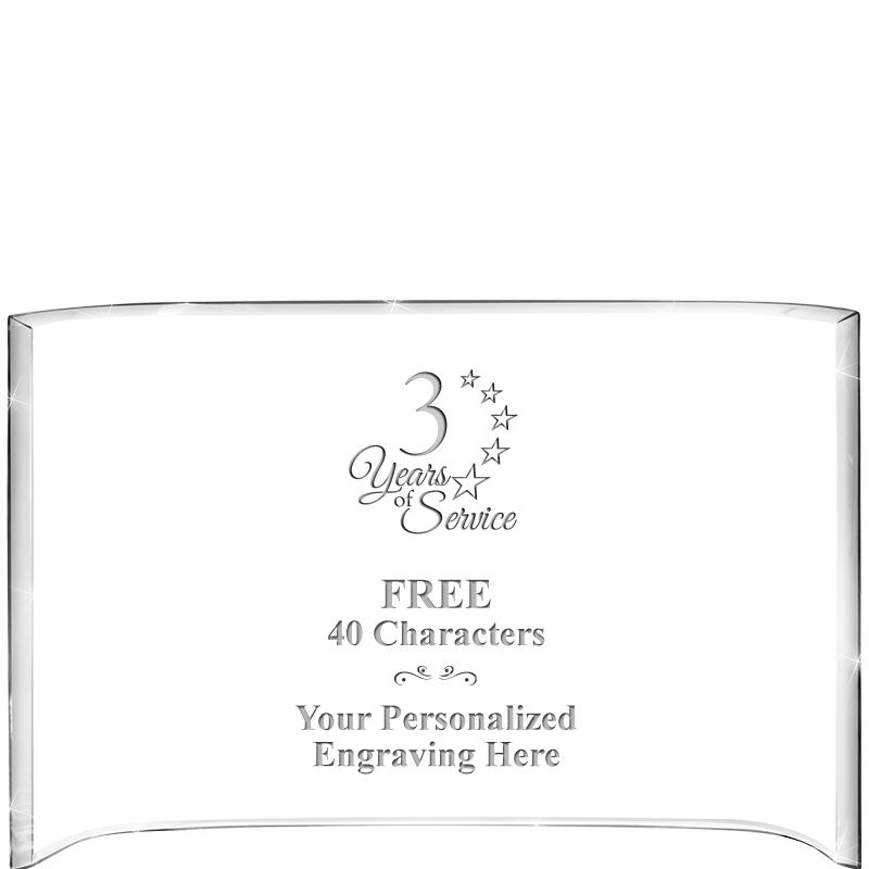 7 3/4"X 5" CURVA ACRYLIC