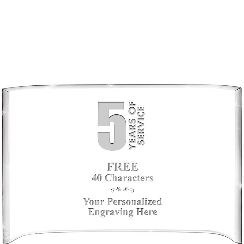 7 3/4"X 5" CURVA ACRYLIC