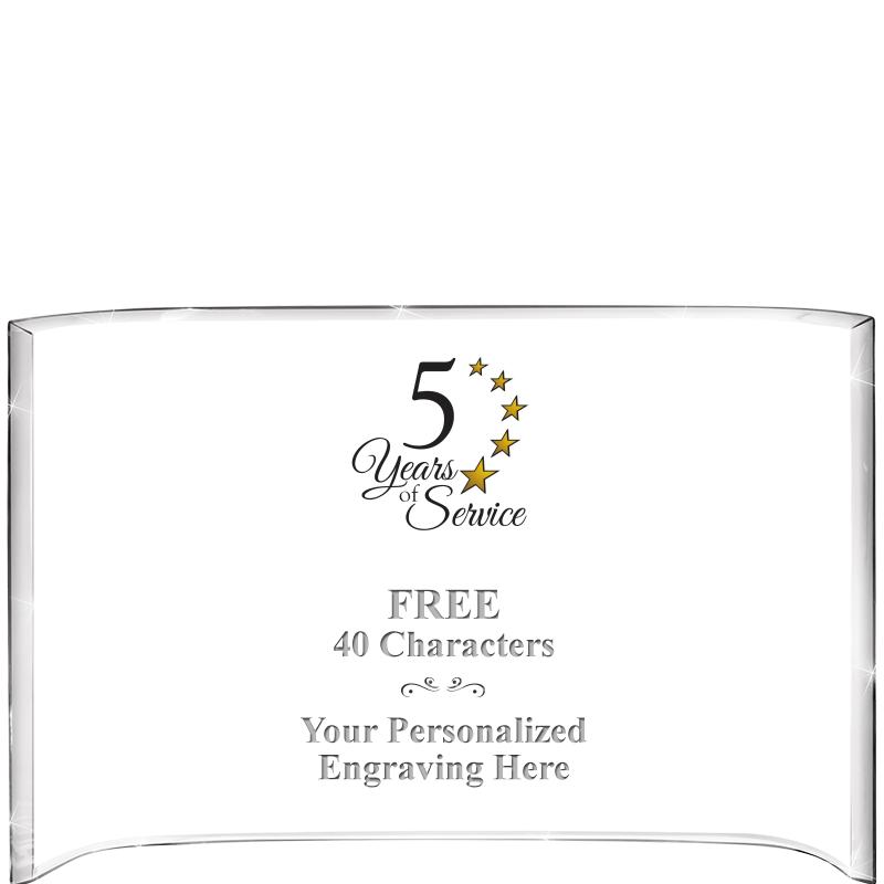 7 3/4"X 5" CURVA ACRYLIC