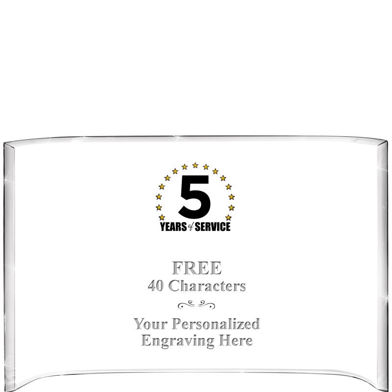 7 3/4"X 5" CURVA ACRYLIC