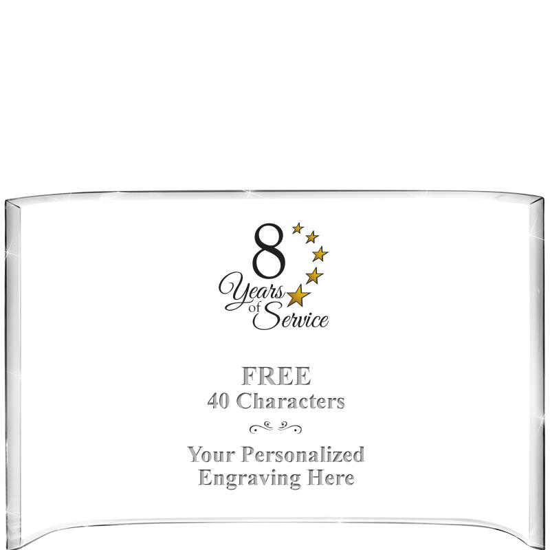 7 3/4"X 5" CURVA ACRYLIC