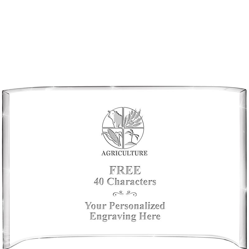 7 3/4"X 5" CURVA ACRYLIC