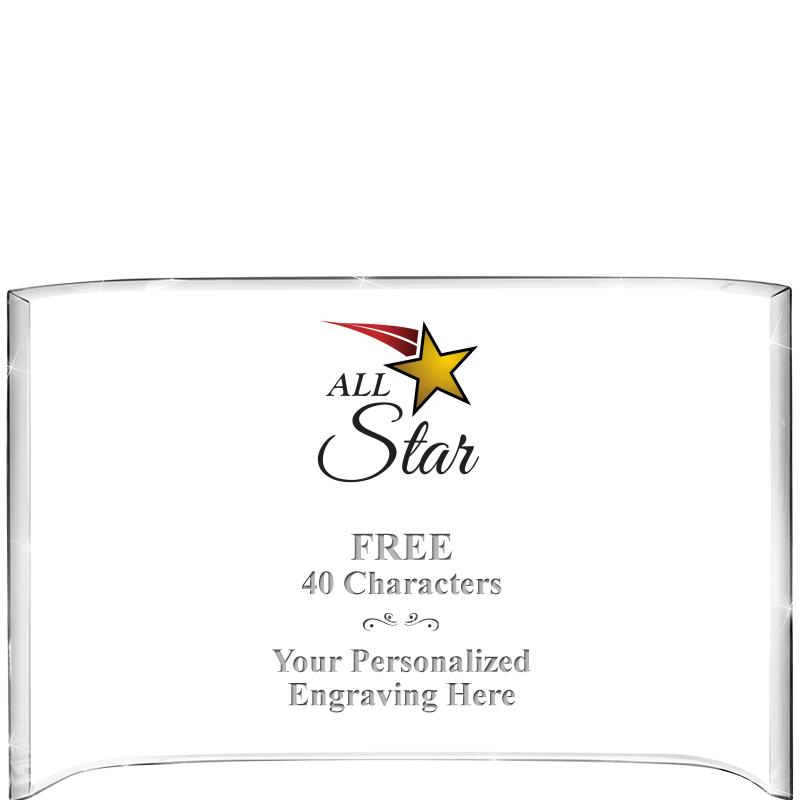 7 3/4"X 5" CURVA ACRYLIC