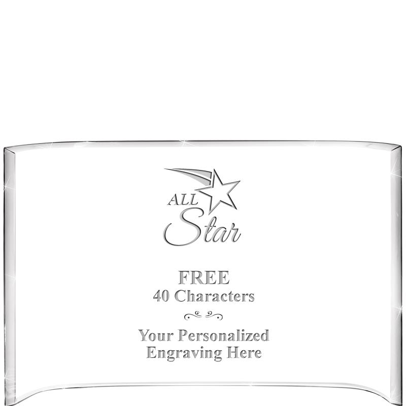 7 3/4"X 5" CURVA ACRYLIC