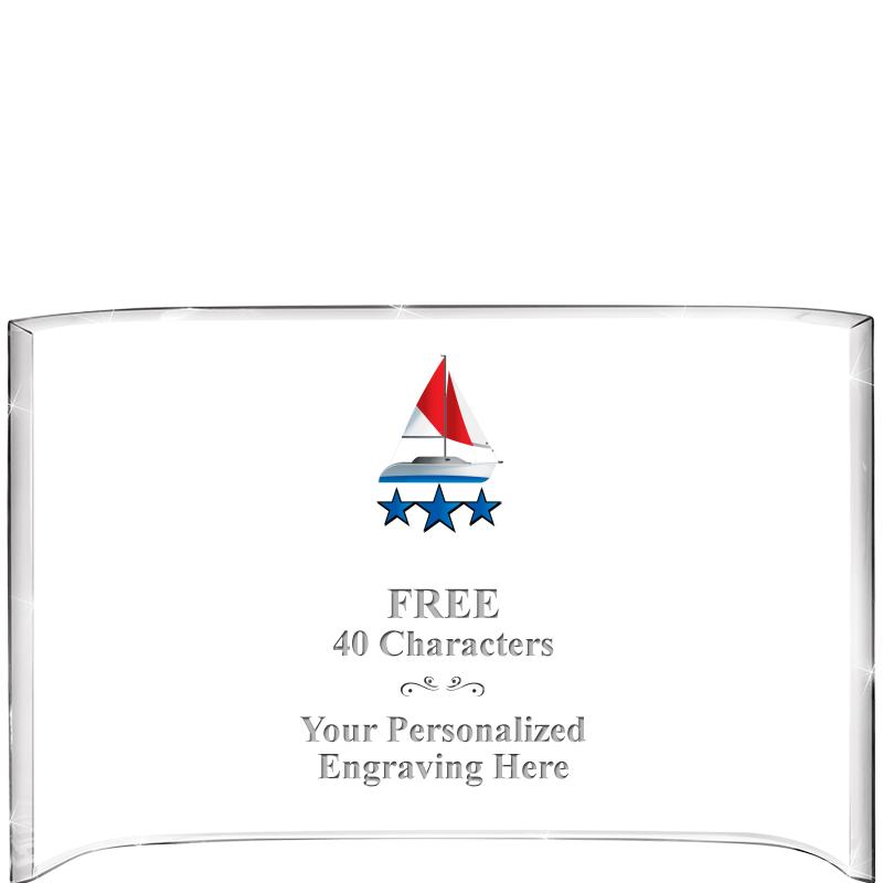 7 3/4"X 5" CURVA ACRYLIC