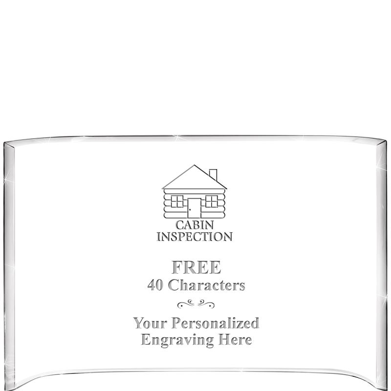 7 3/4"X 5" CURVA ACRYLIC