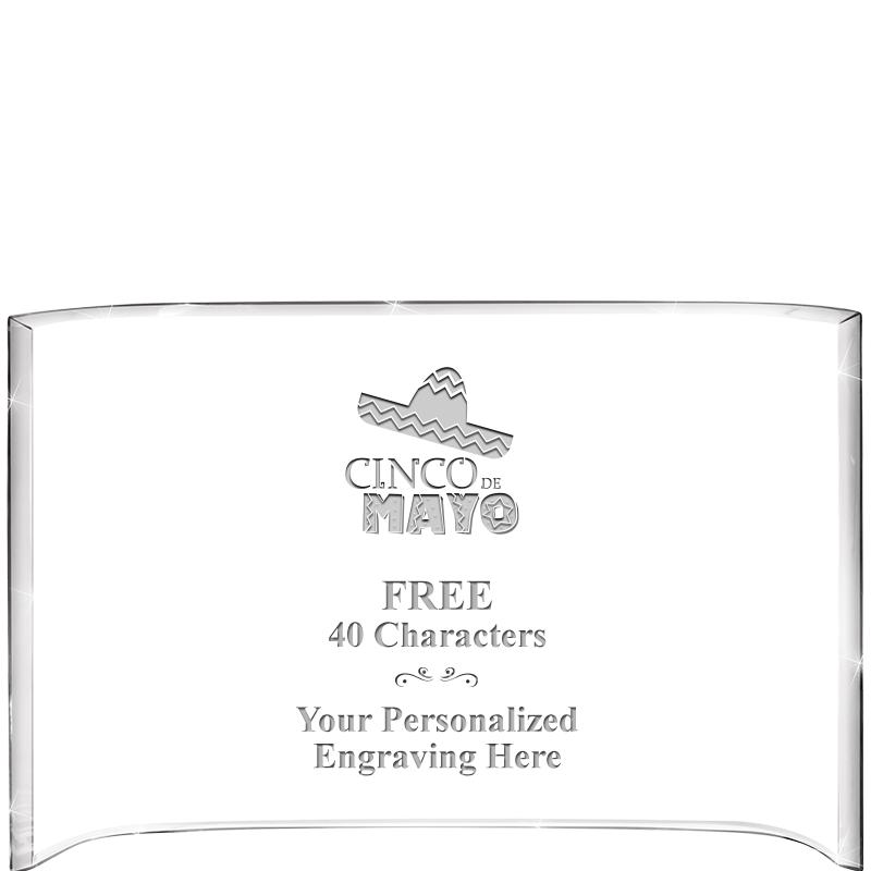 7 3/4"X 5" CURVA ACRYLIC