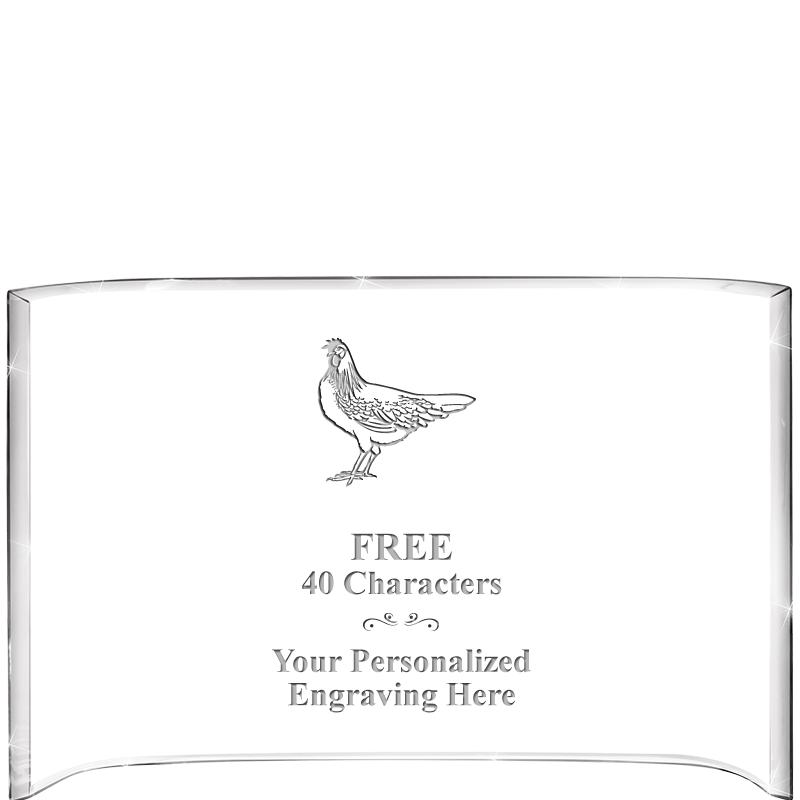 7 3/4"X 5" CURVA ACRYLIC