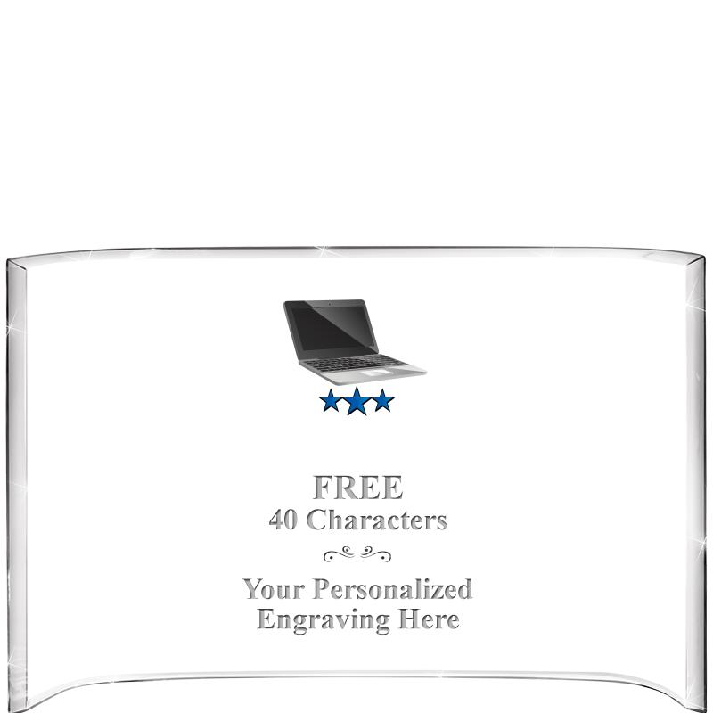 7 3/4"X 5" CURVA ACRYLIC