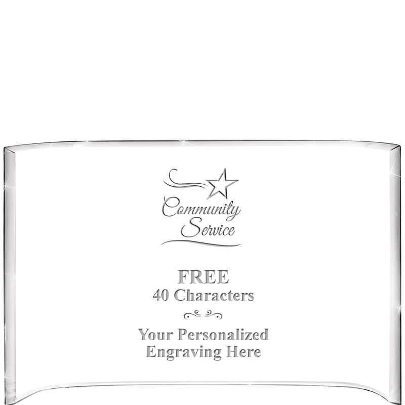 7 3/4"X 5" CURVA ACRYLIC