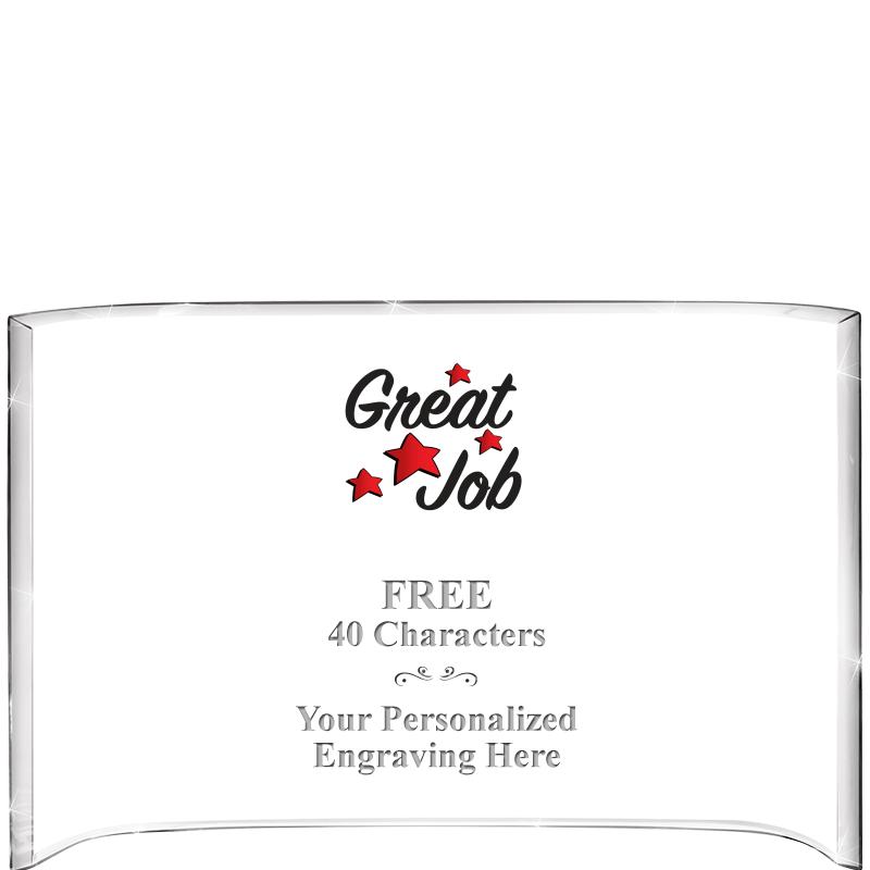 7 3/4"X 5" CURVA ACRYLIC