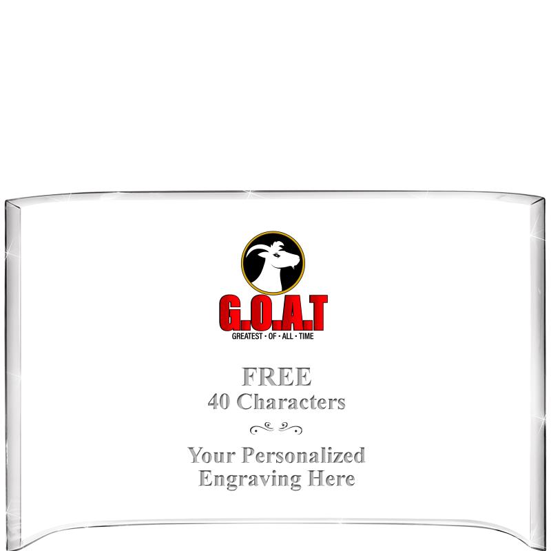 7 3/4"X 5" CURVA ACRYLIC