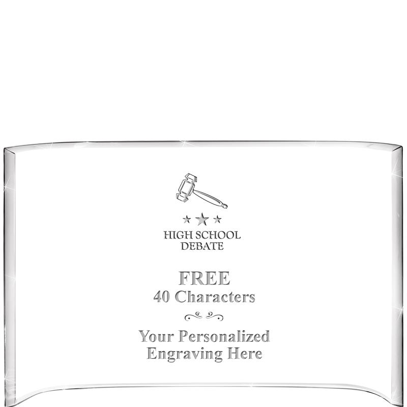 7 3/4"X 5" CURVA ACRYLIC