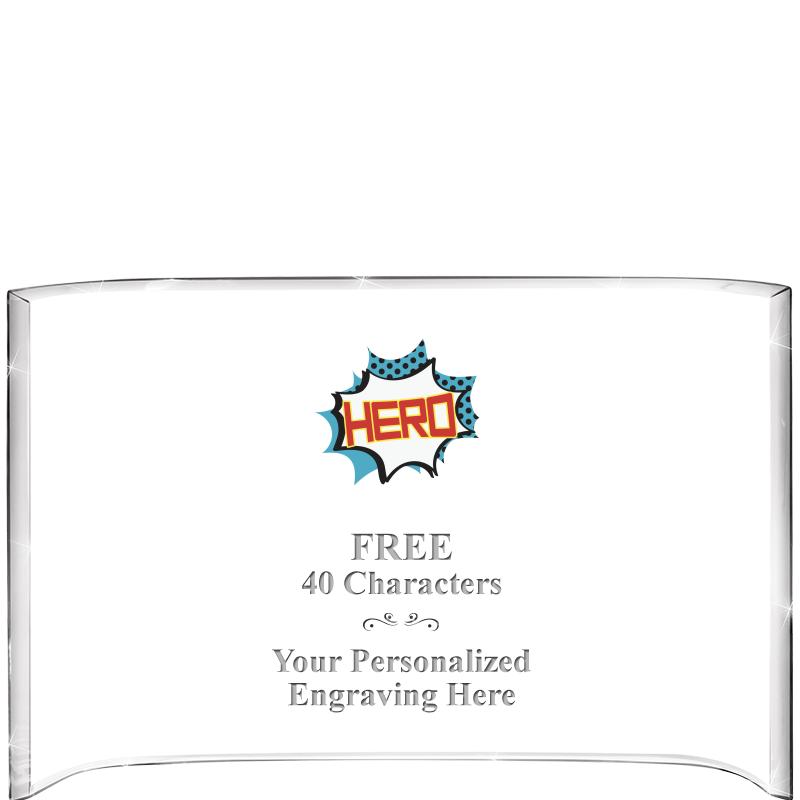 7 3/4"X 5" CURVA ACRYLIC