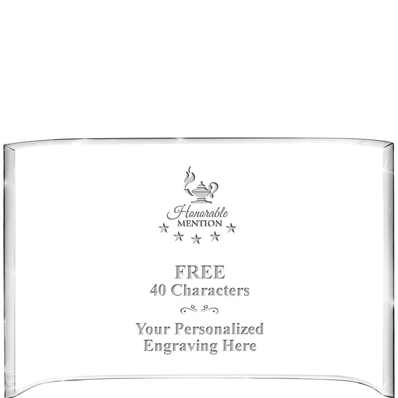 7 3/4"X 5" CURVA ACRYLIC