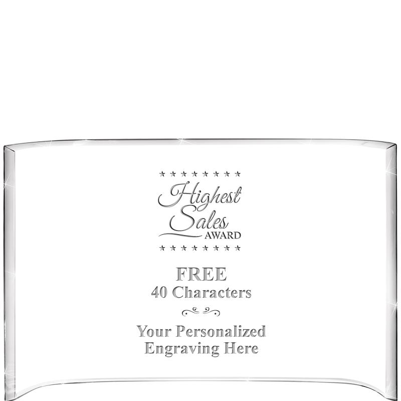 7 3/4"X 5" CURVA ACRYLIC