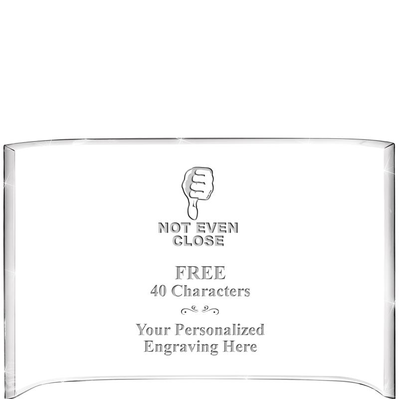 7 3/4"X 5" CURVA ACRYLIC