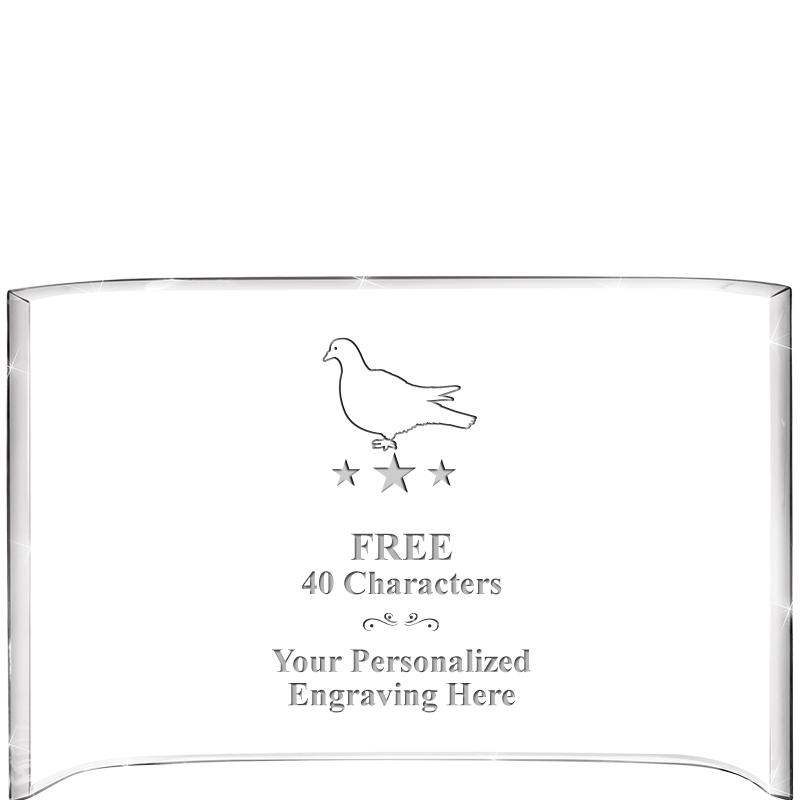 7 3/4"X 5" CURVA ACRYLIC