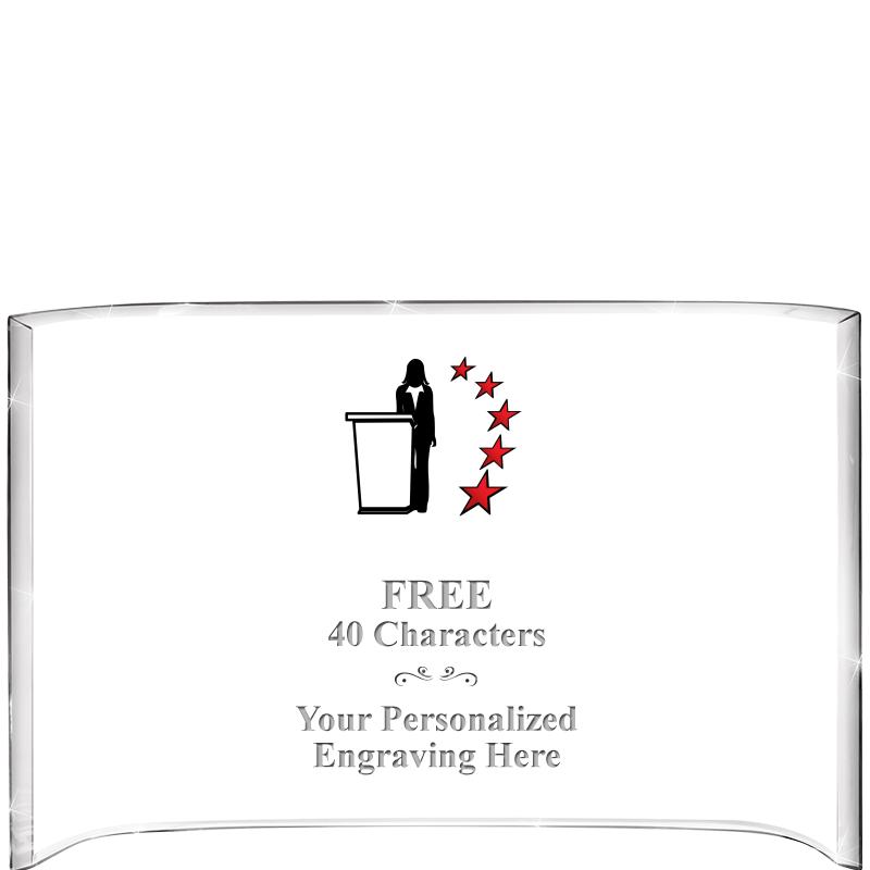 7 3/4"X 5" CURVA ACRYLIC