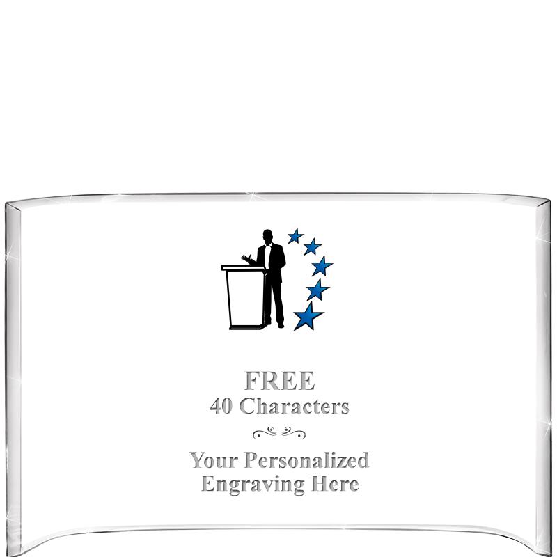 7 3/4"X 5" CURVA ACRYLIC