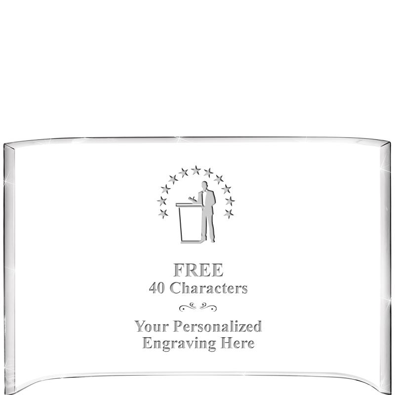 7 3/4"X 5" CURVA ACRYLIC