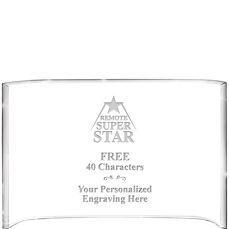 7 3/4"X 5" CURVA ACRYLIC