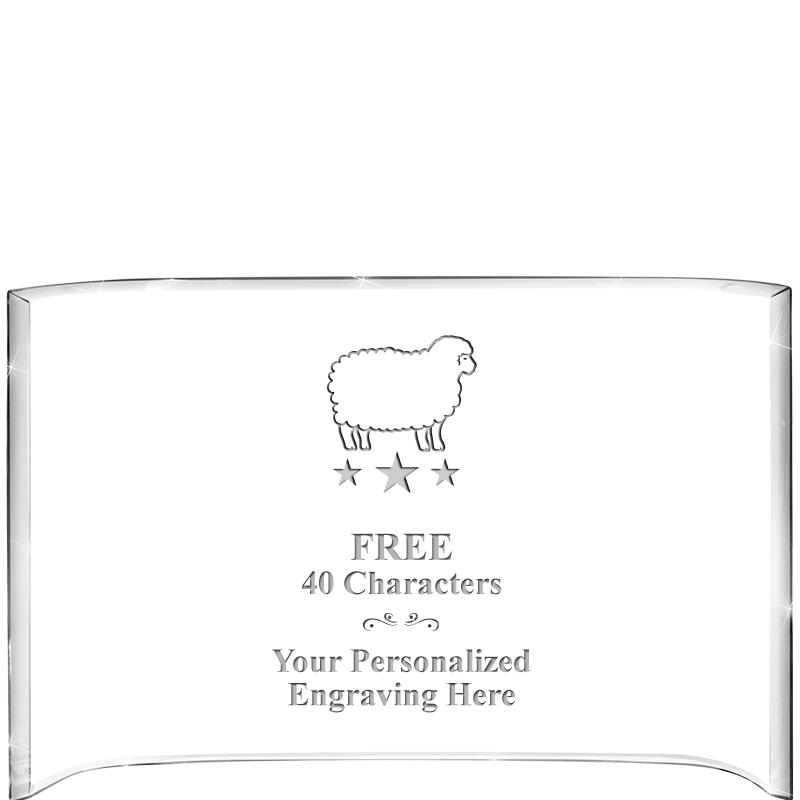 7 3/4"X 5" CURVA ACRYLIC