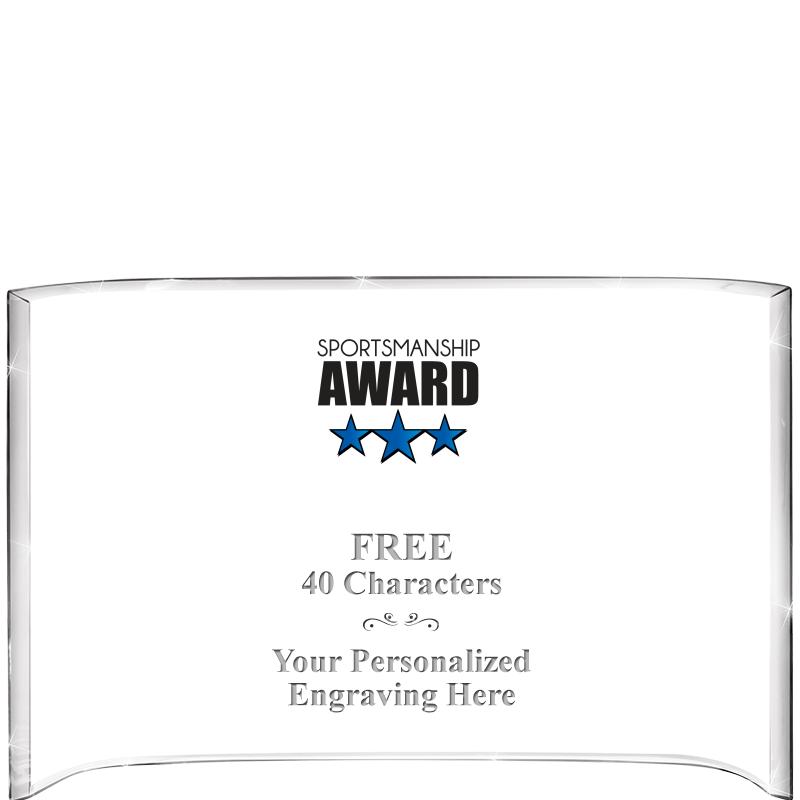 7 3/4"X 5" CURVA ACRYLIC