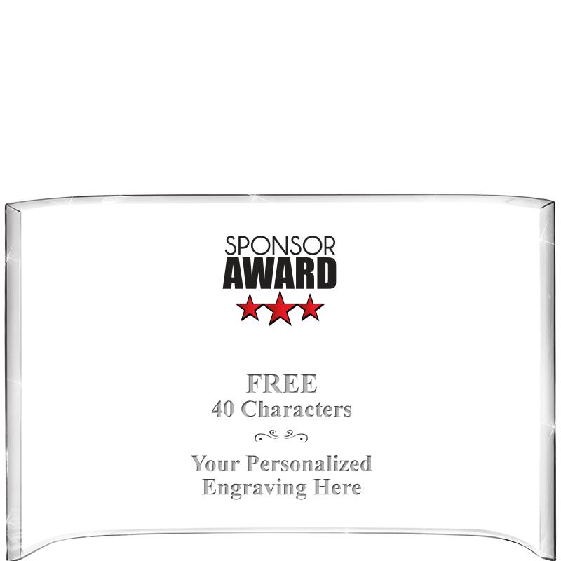 7 3/4"X 5" CURVA ACRYLIC