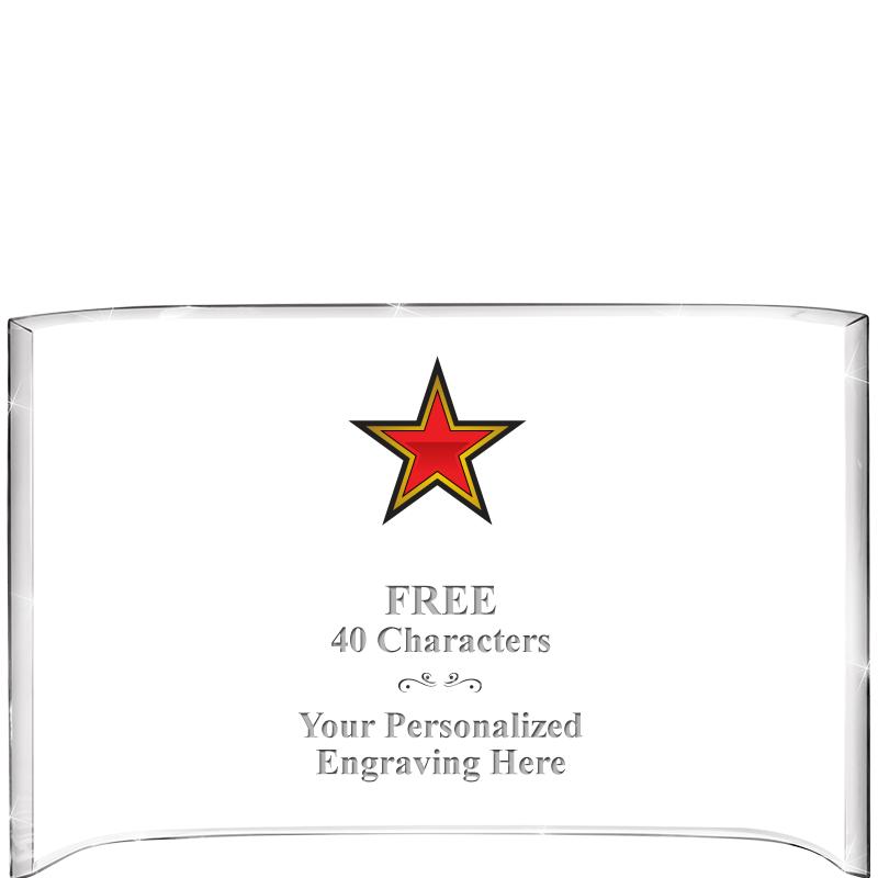 7 3/4"X 5" CURVA ACRYLIC