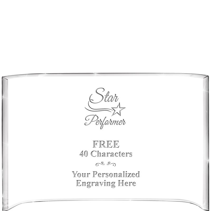 7 3/4"X 5" CURVA ACRYLIC