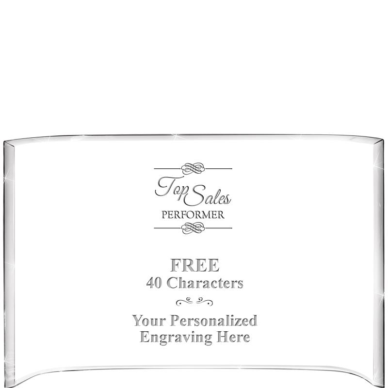 7 3/4"X 5" CURVA ACRYLIC