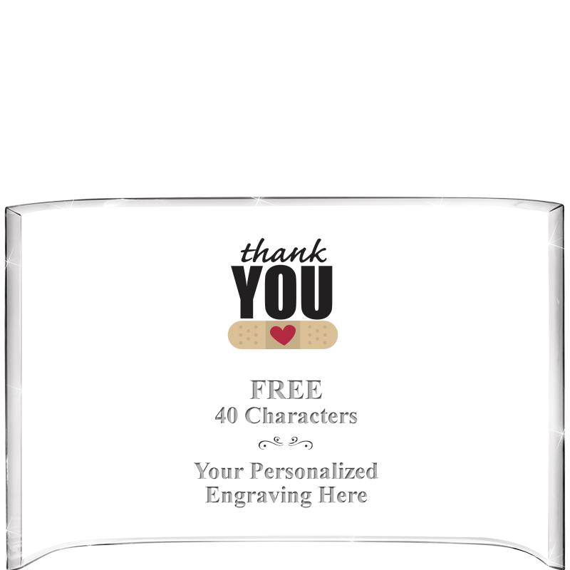 7 3/4"X 5" CURVA ACRYLIC