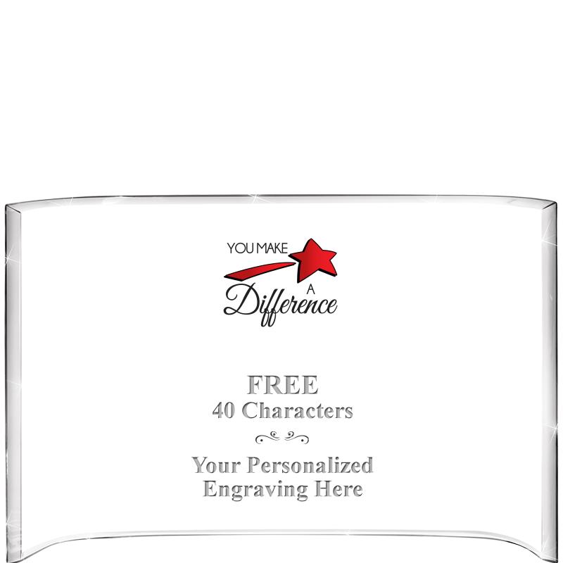 7 3/4"X 5" CURVA ACRYLIC