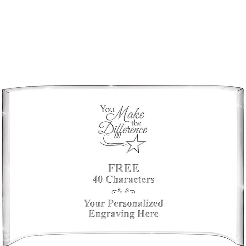 7 3/4"X 5" CURVA ACRYLIC