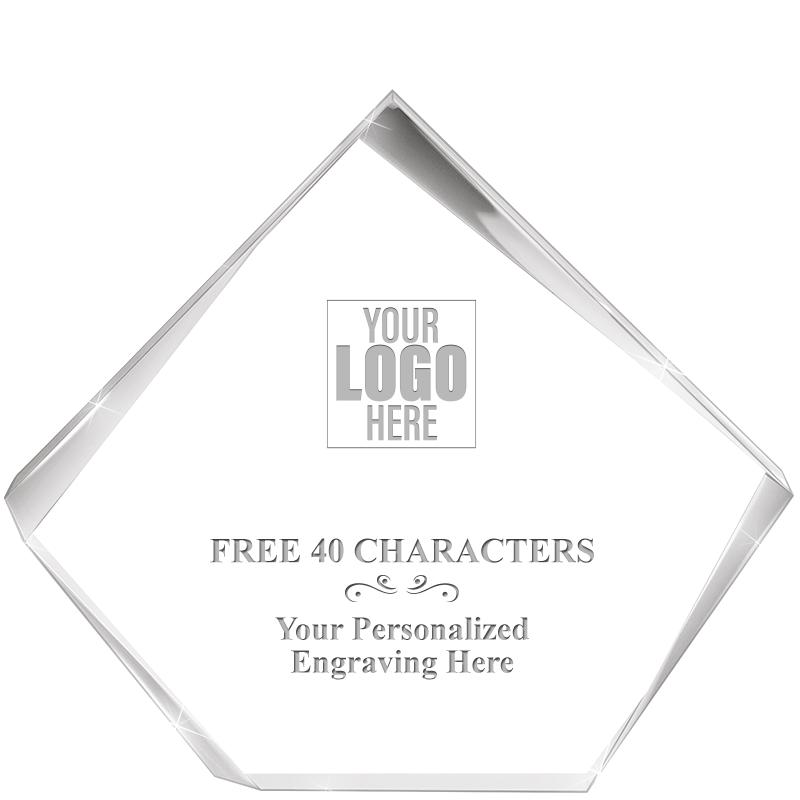 7"x6 1/4" LUCITE PYRAMID