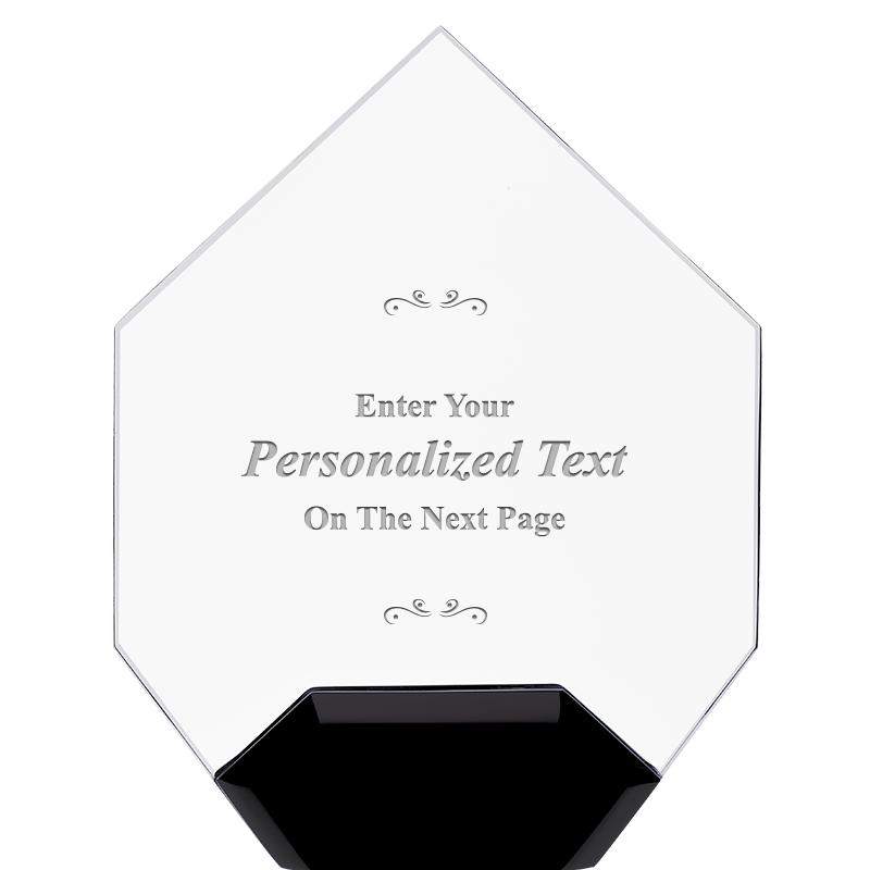 7" CREST DIAMOND ACRYLIC