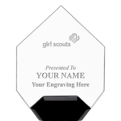 7" CREST DIAMOND ACRYLIC