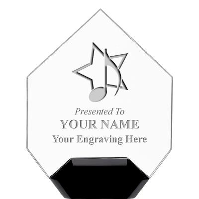 7" CREST DIAMOND ACRYLIC