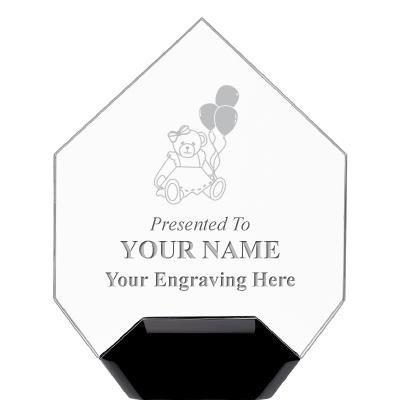 7" CREST DIAMOND ACRYLIC