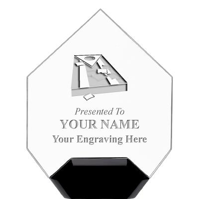 7" CREST DIAMOND ACRYLIC