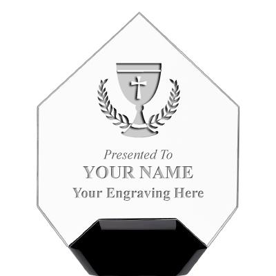 7" CREST DIAMOND ACRYLIC