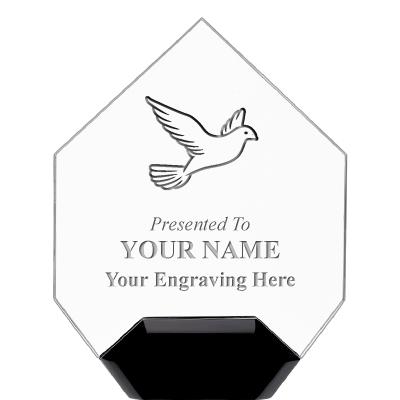 7" CREST DIAMOND ACRYLIC