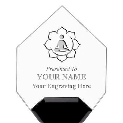 7" CREST DIAMOND ACRYLIC