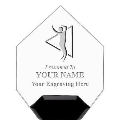 7" CREST DIAMOND ACRYLIC