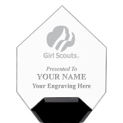 7" CREST DIAMOND ACRYLIC