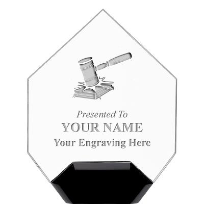 7" CREST DIAMOND ACRYLIC