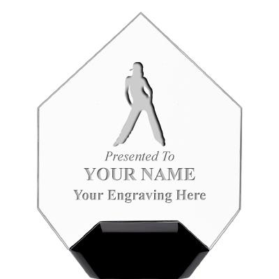 7" CREST DIAMOND ACRYLIC